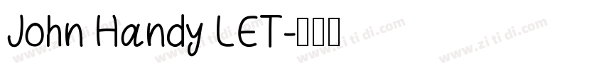 John Handy LET字体转换